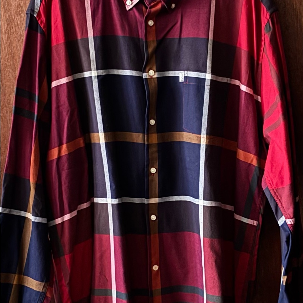 Barbour Multicolor Plaid Button Down Shirt